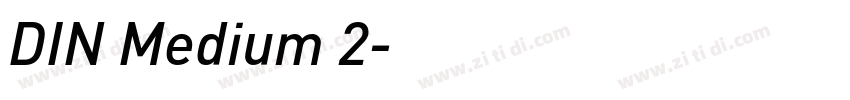 DIN Medium 2字体转换